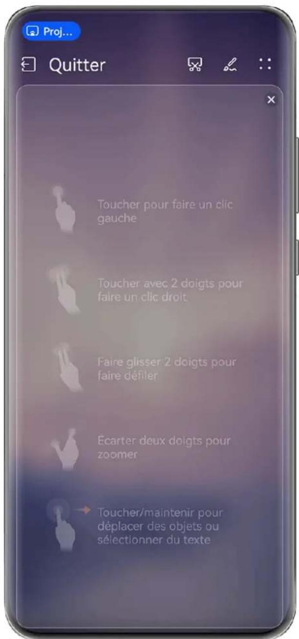 HUAWEI PURA 70 PRO - Utiliser votre appareil comme pavé tactile - 1