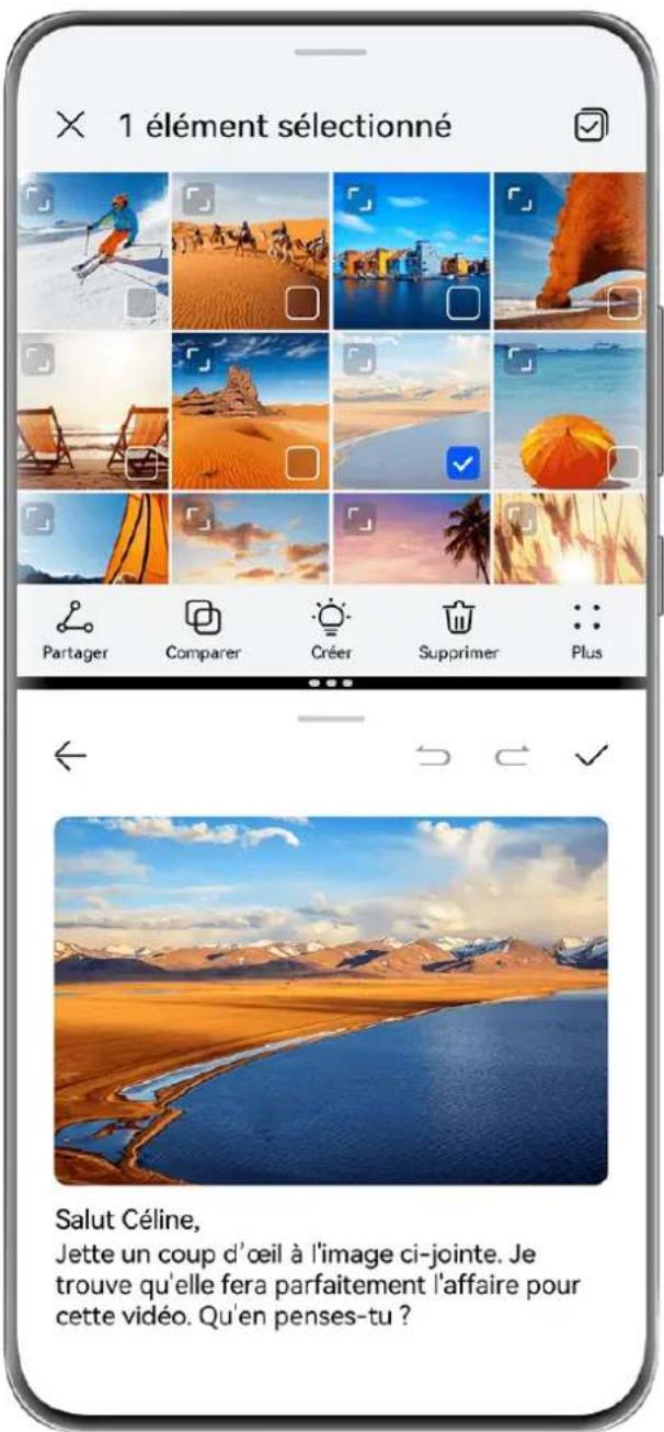 HUAWEI PURA 70 PRO - Partitionner l'écran pour effectuer plusieurs tâches - 1
