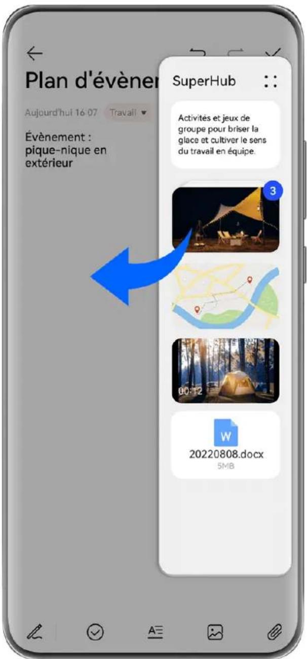HUAWEI PURA 70 PRO - Faire glisser du contenu vers d'autres applications - 1