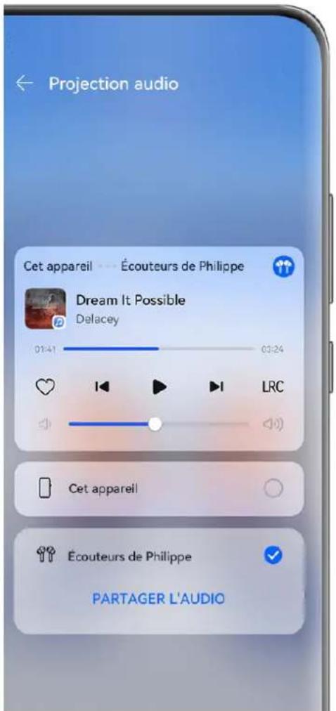 HUAWEI PURA 70 PRO - Partagez des audios avec vos amis à l'aide de deux paires d'écouteurs Bluetooth - 1