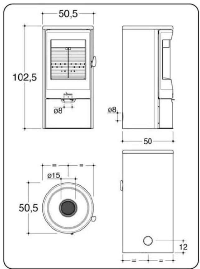 INVICTA Neosen Plus 3 - Dessins techniques corps de chauffe - 6