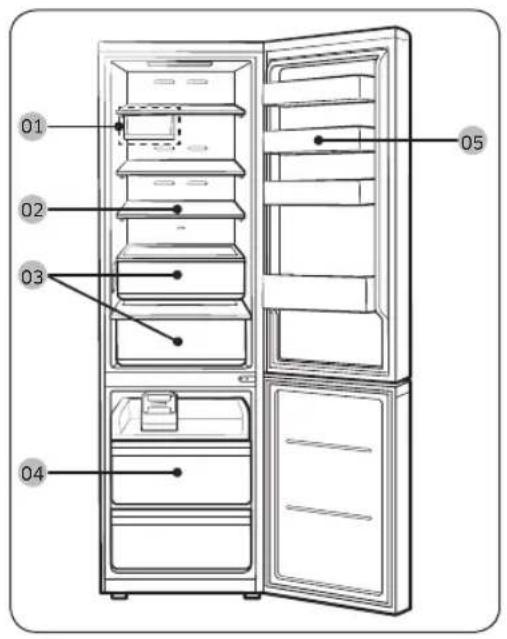 SAMSUNG RB53DG703DS9 - Jääkaapin kuvaus - 1