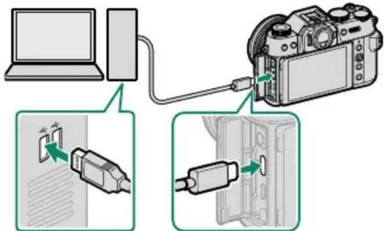 FUJIFILM X-T50 - Chargement de la batterie - 2