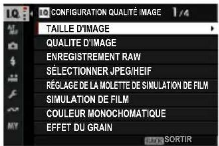FUJIFILM X-T50 - CONFIGURATION QUALITÉ IMAGE (photos) - 1