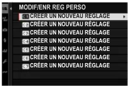FUJIFILM X-T50 - Enregistrement des paramètres personalisés - 1