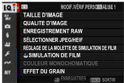 FUJIFILM X-T50 - Modificatondesparametespersonnalisés - 4