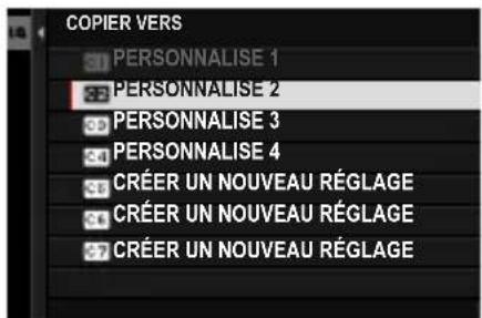 FUJIFILM X-T50 - Copie des paramètres personalisés - 4