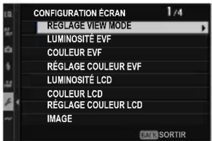 FUJIFILM X-T50 - CONFIGURATION ÉCRAN - 1