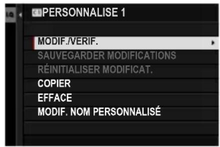 FUJIFILM X-T50 - Modificatondesparametespersonnalisés - 3
