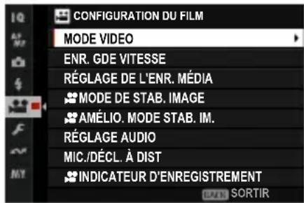 FUJIFILM X-T50 - CONFIGURATION DU FILM (photographie) - 1