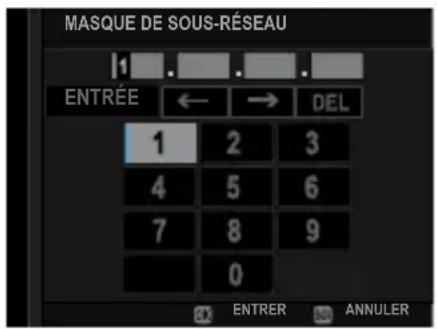 FUJIFILM X-T50 - Connexion à l'aide d'une adresse IP - 4