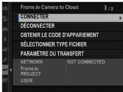 FUJIFILM X-T50 - Connexion via LAN sans fi I - 8
