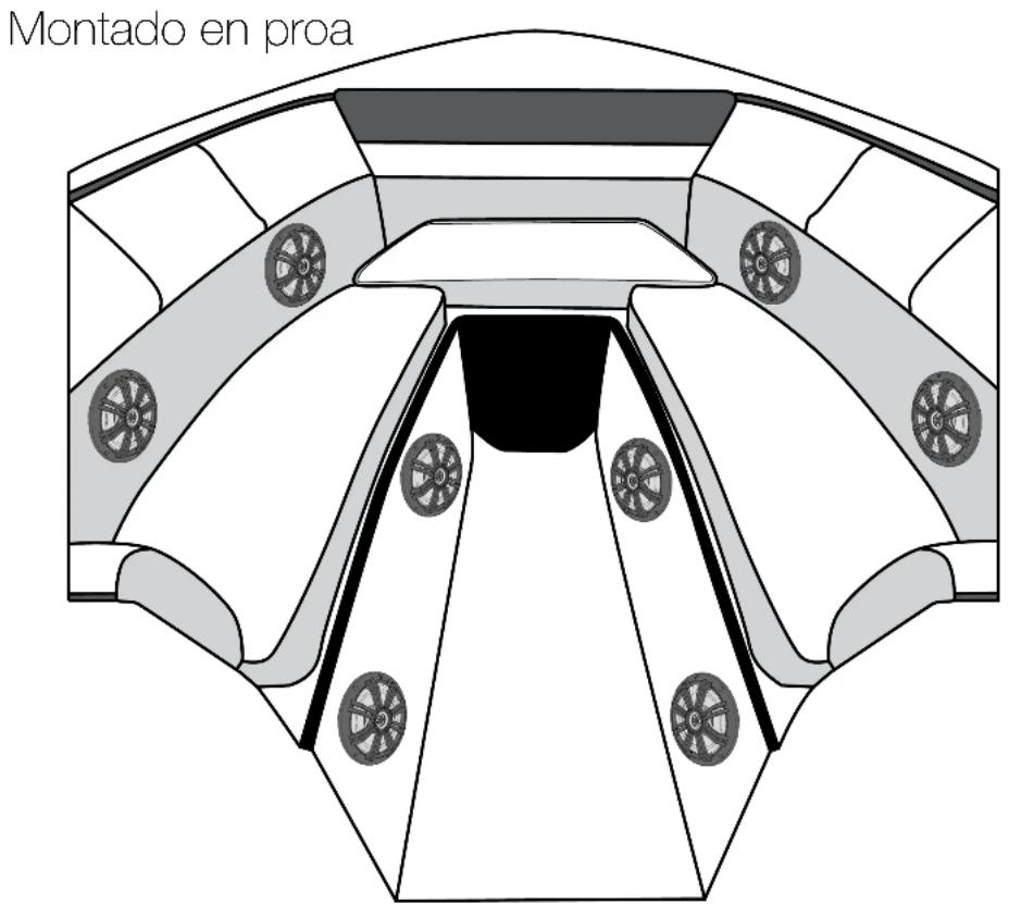 KICKER 48KMXL69 - Fije el altavoz en la ubicación deseada. Posibles ubicaciones para montar el altavoz coaxial KMXL - 2