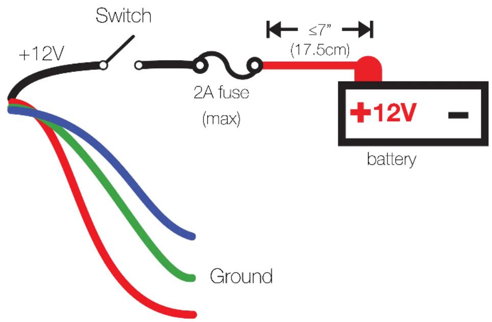 KICKER 48KMXL69 - LED Wiring Configuration - 1