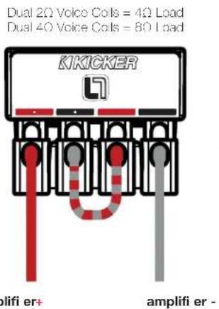 KICKER Q-Class 41L7102 - Use the push terminals to wire your subwoofer in series or parallel. - 2