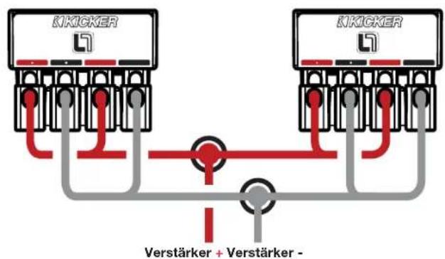 KICKER Q-Class 41L7102 - Reihenschaltung Schwingspulen, Tieftoner parallel - 1