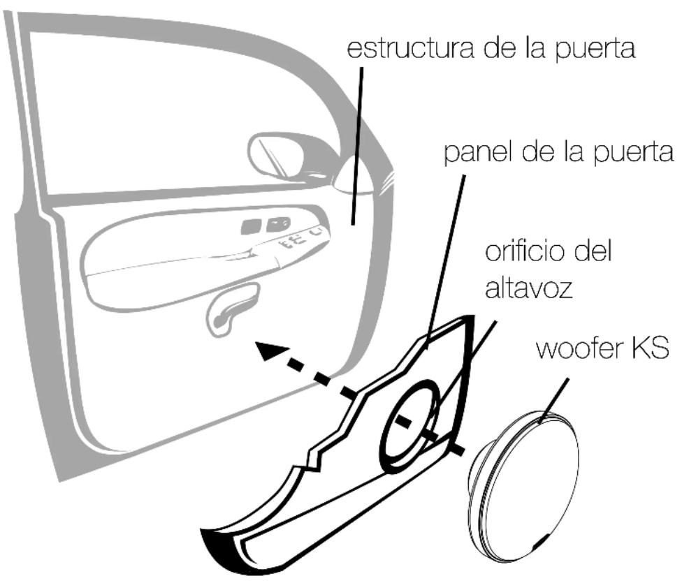 KICKER 51KSC504 - Asegure la bocina en la ubicacion deseada. - 2