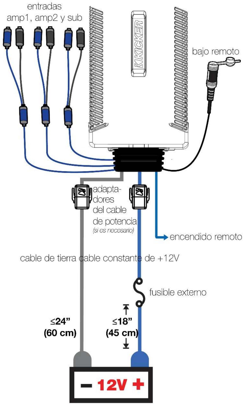 KICKER PXA300.1 - Haga clic aquí para kits de instalación de amplificadores - 1