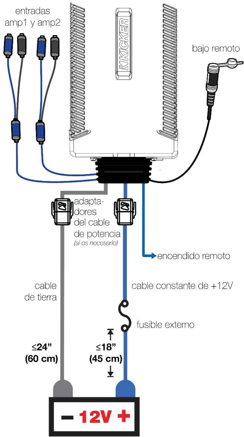 KICKER PXA300.1 - Haga clic aquí para kits de instalación de amplificadores - 1