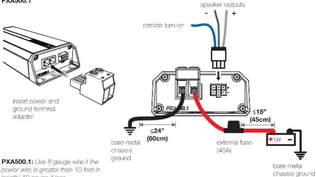 KICKER PXA200.1 - Model External Fuse - 2