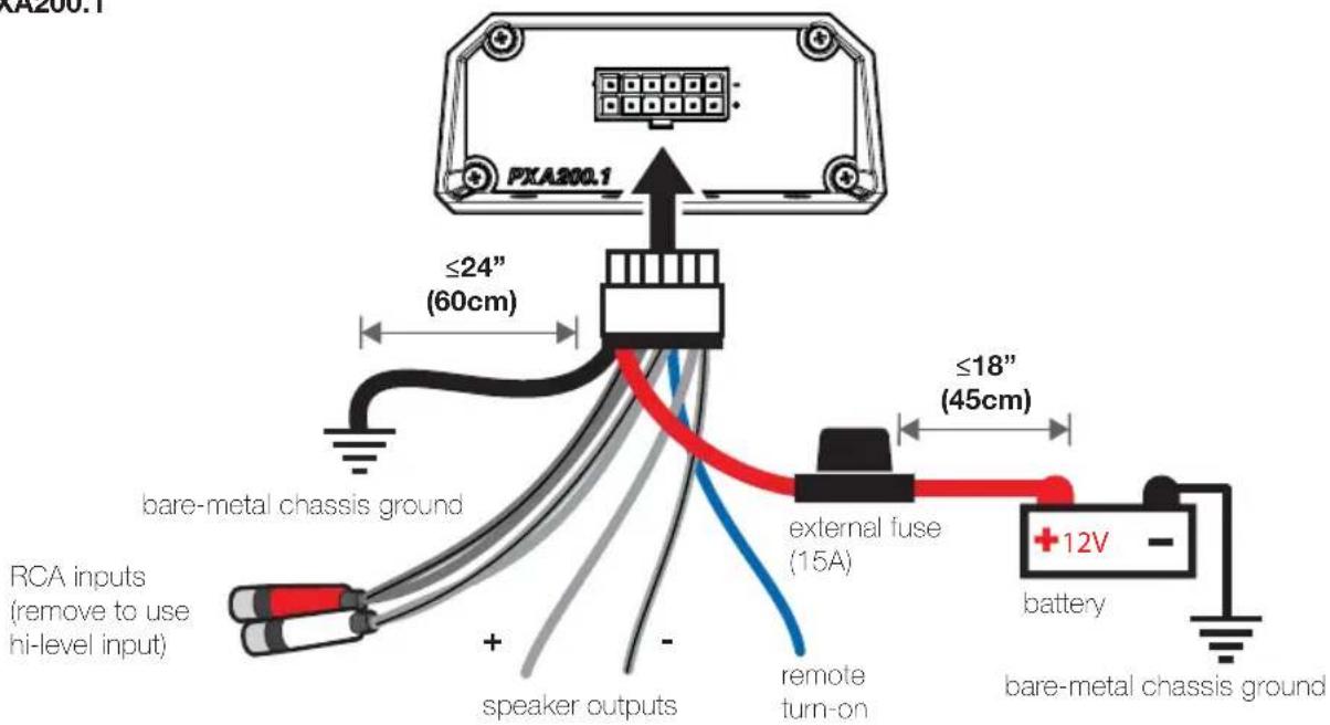KICKER PXA200.1 - Model External Fuse - 1
