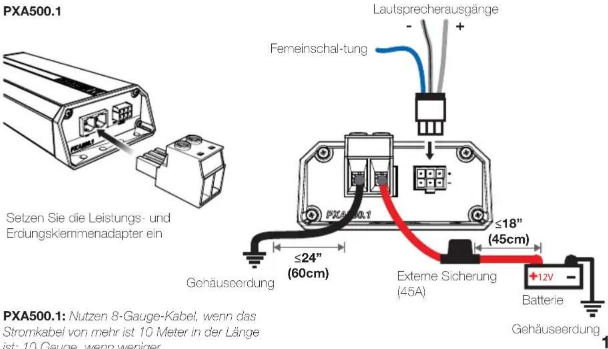 KICKER PXA200.1 - Modell Externe Sicherung (separat erhältlich) - 2