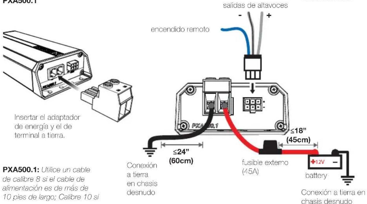 KICKER PXA200.1 - Modelo Fusible externo (en venta por separado) - 2