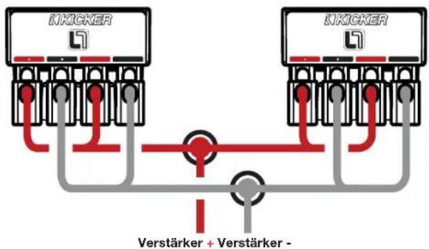 KICKER Q-Class 41L7154 - Parallelschaltung Schwingspulen, Tieftöner parallel - 1