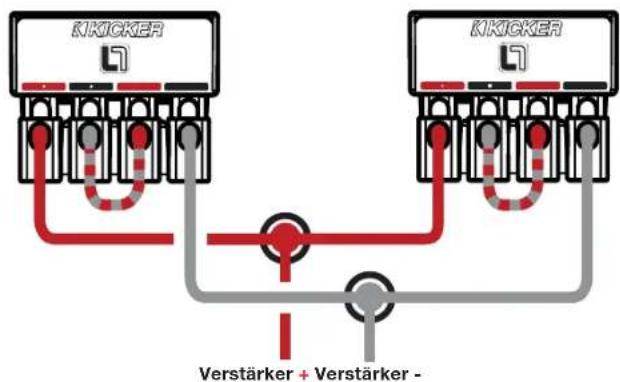 KICKER Q-Class 41L782 - Reihenschaltung Schwingspulen, Tieftöner parallel - 1