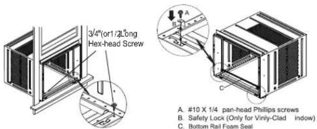 Keystone KSTAW08CE - Place Cabinet in window - 2
