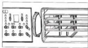 Keystone KSTAW08CE - Commande de ventilation d'air frais (sur les modèles 18K et 25K) : - 2