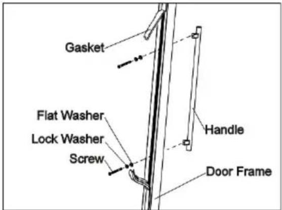 NewAir NAWNCNBK000 - HANDLE INSTALLATION - 1