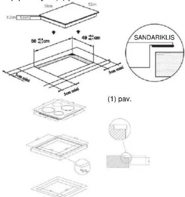 CANDY PCI 25BCTP643C - Montavimas - 1