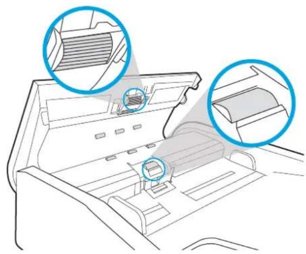 HP Digital Sender Flow 8500 fn2 - Nettoyage des rouleaux et du tampon de séparation du chargeur automatique de documents - 3