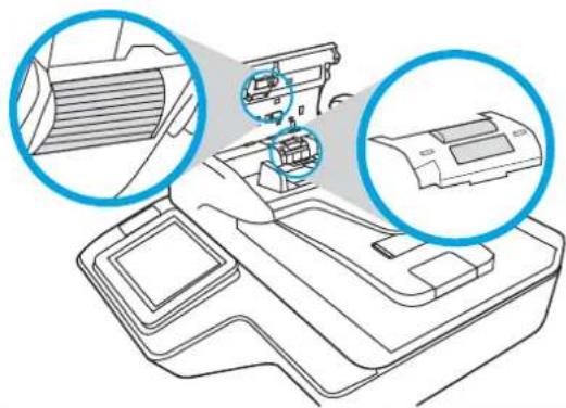 HP Digital Sender Flow 8500 fn2 - Nettoyage des rouleaux - 3