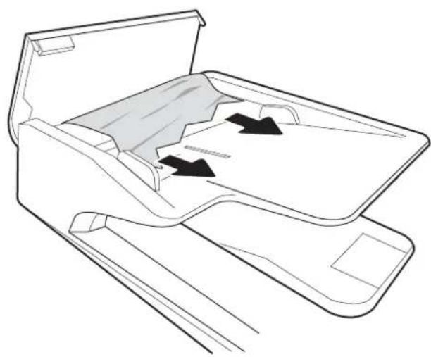 HP Digital Sender Flow 8500 fn2 - Élimination d'un bourrage papier dans le chargeur automatique de documents - 3