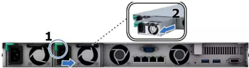 SYNOLOGY RackStation RS1619xs+ - Remplacer les alimentations redondantes sur RackStation - 1