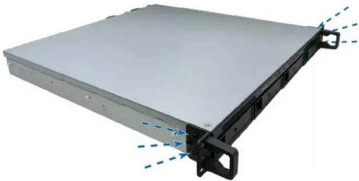 SYNOLOGY RackStation RS1619xs+ - Installation des montures de rack - 1