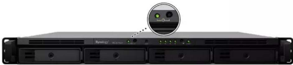 SYNOLOGY RackStation RS1619xs+ - Démarrage du RackStation - 2