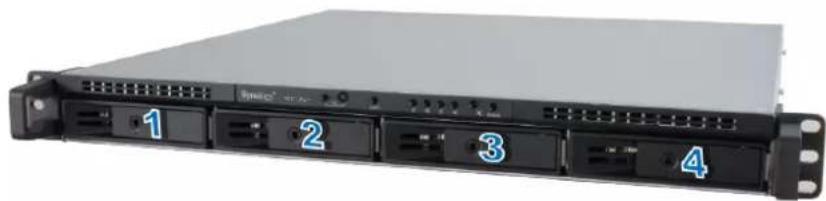 SYNOLOGY RackStation RS1619xs+ - Installation des disques - 6