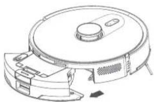 Roidmi EVE ROOK S - Démontage et nettoyage du réservoir d'eau et du filtre deux-en-un - 1