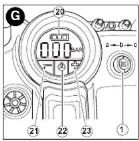 BLACK & DECKER ASI400B - OPERACIÓN DEL INFLADOR - FIGURA G - 1
