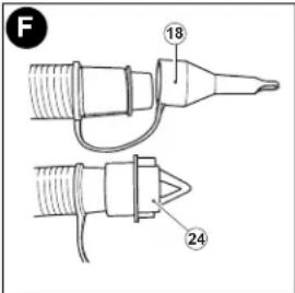 BLACK & DECKER ASI400B - FITTING THE ACCESSORIES - FIGURES D,E,F &amp; G - 3