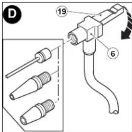 BLACK & DECKER ASI400B - AJUSTE DE LOS ACCESORIOS: FIGURAS D, E, F &amp; G - 1