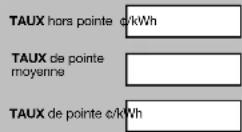 BLACK & DECKER EM100B - Plan de facturation selon l'heure d'utilisation Déterminer les taux de facturation et les intervalles - 1