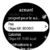 SUUNTO Race S - Objectifs d'activité - 1