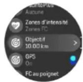 SUUNTO Race S - Utilisation des objectifs pendant l'exercice - 1
