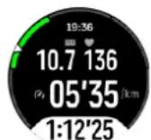 SUUNTO Race S - Utilisation des objectifs pendant l'exercice - 2