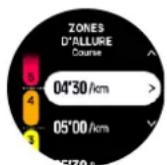 SUUNTO Race S - Définir les zones d'allure - 1