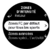 SUUNTO Race S - Définir les zones FC par défaut - 1